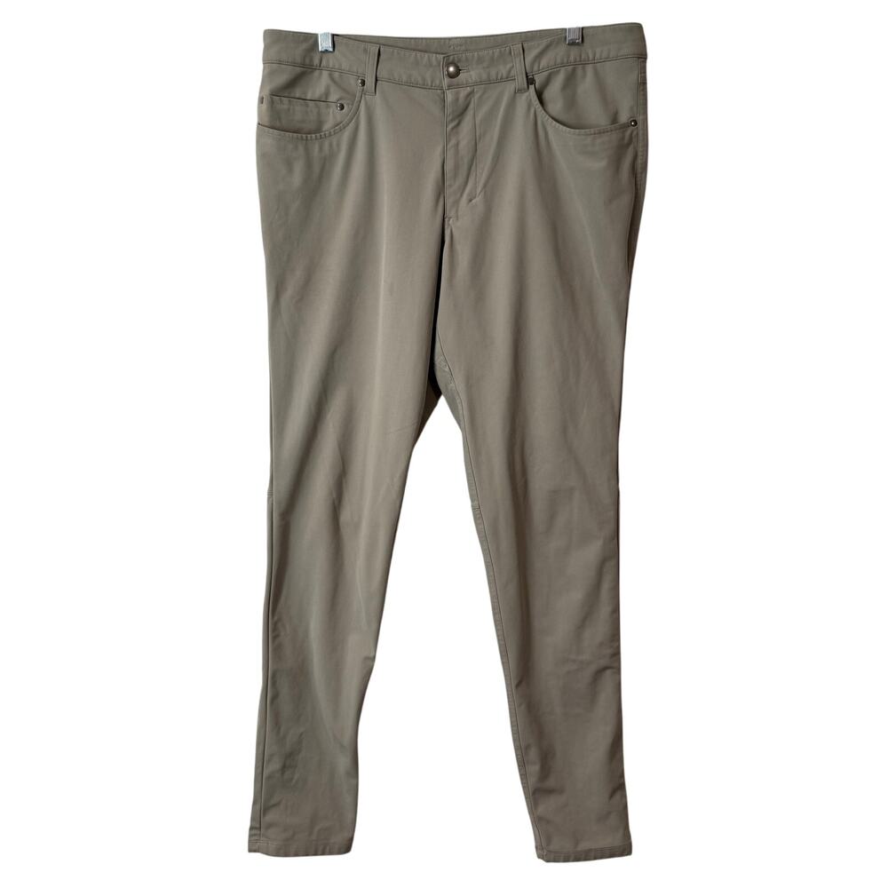 Lululemon Men's ABC Pant Skinny Dress Office Commuter Workwear Carbon‎ Dust 34